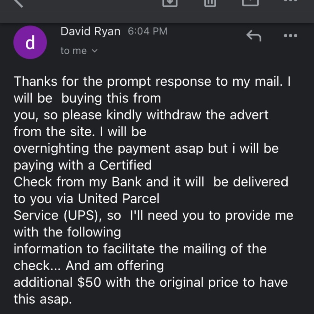 Scam be aware - Picture 2 of 2